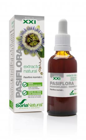 Pasiflora en extracto de Soria Natural para casos de nerviosismo, ansiedad, insomnio, contracturas musculares a causa de nerviosismo y estrés.